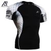 2020 New Men Sports T-Shirt Compression Base Layer Running Fitness Tights Skin-tight Sportswear Workout Gym Tshirt Jerseys