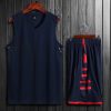 2021 New High quality Men Basketball Set Uniforms kits Sports clothes Kids basketball jerseys college tracksuits DIY Customized