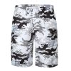 2021 Summer New Style Black And White Camouflage Printed Large Size Elastic Drawstring MEN'S Athletic Shorts Casual Pants Dk03