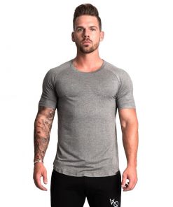 2021 Summer Sports Shirt Men Fitness Running Tshirts Quick Dry T Shirt Running Men Gym Fitness Training Jogging Sportswear Shirt