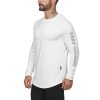 2021 Gym Fitness T Shirt Men Long Sleeve Sports Top Running T-shirt Workout Soccer Sweatshirt O-neck Sport Shirt Men