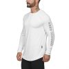2021 Gym Fitness T Shirt Men Long Sleeve Sports Top Running T-shirt Workout Soccer Sweatshirt O-neck Sport Shirt Men