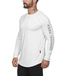 2021 Gym Fitness T Shirt Men Long Sleeve Sports Top Running T-shirt Workout Soccer Sweatshirt O-neck Sport Shirt Men