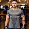 2021 Sport T Shirt Men Quick Dry Gym Shirts Running T-Shirts Compression Fitness Tshirt Top Sports Shirt Sportswear Rashgard