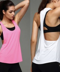 2021 Summer Sexy Women Yoga Shirts Tank Top Gym Sports Running Athletic Active Stretch Workout Vest  Quick Drying Clothes