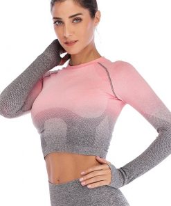 2021 Women Breathable Fitness Tops Quick Drying Long Sleeve Tee Tops Bodycon Athletics T Shirt for Women