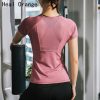 2021 Women's Sports T-Shirt Sport Shirt Women Fitness Shirt Quick Dry Gym Crop Top Sport Woman Fitness Gym Tshirt Yoga Women