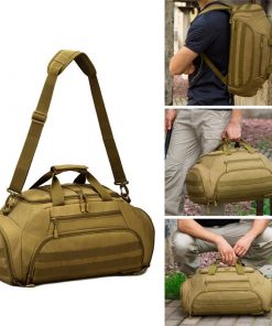 35L Gym Bag Backpack Rucksack Tactical Military Molle Army Bags Waterproof Sports Camping 14'' Laptop Camera Men Mochila XA335WA