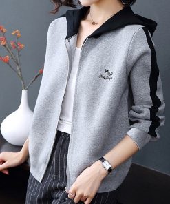 40@patchwork coat Athletic Women Letter Printing Sweatshirts Long Sleeve Blouse Sport Coat Girl Sweatshirts Hoodies Fashion Tops