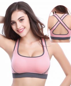 7 colors High Stretch Breathable Sports Bra Top Fitness Women Removable Padded Sport Bra for Running Yoga Gym Seamless Crop Bra