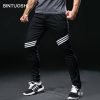 BINTUOSHI Running Pants Men With Pockets Football Soccer Training Pants  Jogging Fitness Workout Sport Trousers