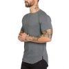 Brand Cotton Gym Shirt Sports T Shirt Men Short Sleeve Rashgard Running Tshirt Workout Training Tees Fitness Top Sport T-shirt