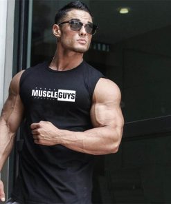 Brand Fashion Workout Mens Tank Top Cotton Clothing Bodybuilding Musculation Gym Fitness Singlets Sleeveless Vest Muscle Shirt