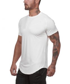 Brand Mesh Gym T Shirt Solid Sports Shirt Men Short Sleeve Rashgard Running Tshirt Workout Training Bodybuilding Fitness T-shirt