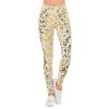 Brands Women Fashion Legging Gold Fluorescence Leopard Printing ombre leggins Slim legins High Waist Leggings Woman Pants