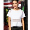 Casual Loose Women White T-Shirt Fitness Running Gym Sports Tops O Neck Short Sleeve T Shirt White Tops Women Tshirt