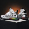 Colorful Soles Sports Sneakers Men Running Shoes Man Sport Shoes Tennis Men's Gym Shoes Fitness Summer White Walking Gym A-372