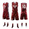 Colourful Men Women Basketball Jerseys Sets Uniforms Sports Kit Clothing Shirts Shorts Suits Side Pockets Team Customized Print