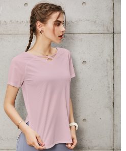 Crop Top Women Yoga Sport Gym Shirt Sports Bra Fitness Workout Tshirt Sportswear Running Black Clothes Blouses Shirts Activewear