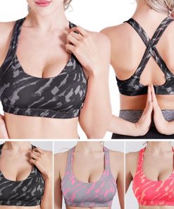 Cross Strap Back Women Sports Bra Professional Quick Dry Padded Shockproof Gym Fitness Running Yoga Sport Brassiere Tops Fitness