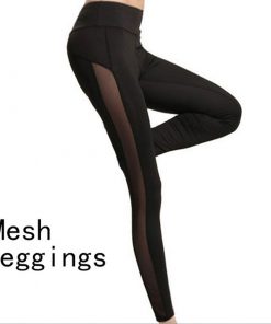 Fashion Quick Dry Women Leggings Sexy Side Mesh Patchwork Ladies Leggings Sexy Slim Elastic Fitness Leggings For Female