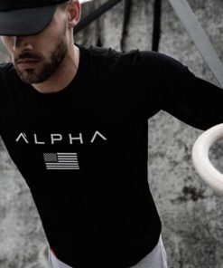 Fitness Brothers Autumn New Products Starting Men Long Sleeve Sports Running Fitness Long Sleeve Men's Elasticity Slim Fit