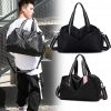 Fitness Sports Gym Bag With Shoes Compartment And Wet Pocket Waterproof Travel Bag Baggage Gym Bag For Men Women