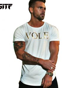 GITF 2021 new Brand gym Men's Tshirt Running Cotton Short Sleeve T Shirt Spring Summer Casual Men's O neck Slim sports T-Shirts