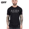 GITF Clothing gym O neck Short sleeve Men's T Shirt Men Fashion European Running Tshirts Casual For Male sports T-shirt tops
