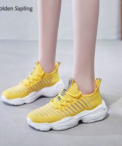 Golden Sapling Lightweight Women's Sneakers Breathable Air Mesh GYM Sport Shoes Women Trainers Platform New Classic Running Shoe