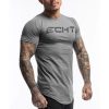 Gym Fitness Cotton T-shirt Men Running Sports tshirt Bodybuilding Workout Skinny Tee shirt Summer Male Jogging Training Tee Tops