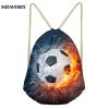 INSTANTARTS Small Drawstring Bag Sport Gym Sack for Children Boys Girls Football Printing Running Cycling Hiking Outdoor Sack