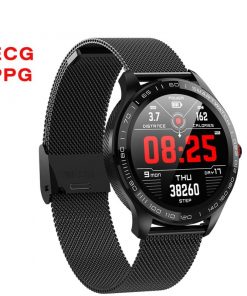 L9 ECG PPG Smart Watch Men Sports Heart Rate Bluetooth Smartwatch Waterproof IP68 Blood Pressure Oxygen Leather Watch Women