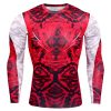 Long Sleeve Mens Skinny Running T-shirt Compression Shirt Rashguard MMA Outdoor Cycling Sportswear Gym Sports Shirt Men Costume