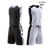 Men Basketball Jerseys Set Double-sided Breathable Quick-dry College Blank Basketball Uniforms Reversible Sports Training Suits