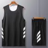 Men Double-sided Basketball Uniforms Set Mens Sports Suits Breathable team basketball training suit Cheap Basketball Jerseys