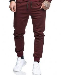 Men Joggers Pants Athletic Sweatpants Gym Workout Slim Fit Tapered Fit KS-shipping