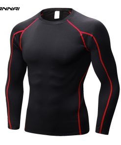 Men Rashgarde T-Shirts Gym Professional Compression Men's Long Sleeve Running Shirt Quick Dry Fitness Tight Soccer Jersey Sports