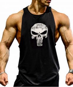 Men Sleeveless Gym Singlet Bodybuilding Fitness Tank Top Vest for Summer GDD99