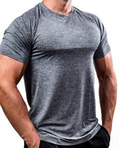 Men T Shirts Summer Sports Running Top Tees Mens Clothing Short Sleeve Casual O Neck Quick drying Fitness Tshirt Sportwear
