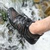 Men Water Shoes Upstream Sneakers Outdoor Hiking Fishing Aqua Beach Shoes Seaside Barefoot Sports Gym Shoes Breathable Plus Size