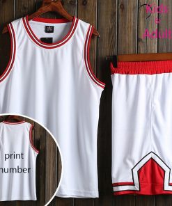 Men/Women Kids Basketball Uniforms Sports Sportswear Training Basketball Jerseys Sets Clothes Shirt Vest Sleeveless Suits Short