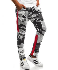 Men's Camouflage Printed Sports Pants Running Fitness Pants Leisure Athletic Trousers