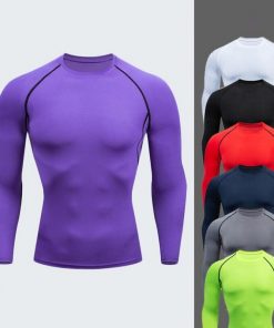 Men's Fitness Garment Sports Tight Body Long Sleeve Quick drying Elasticity