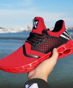 Men's Running Shoes Professional Outdoor Breathable Comfortable Fitness Shock absorption Trainer Sport Gym Sneaker 2021 Hot Sell