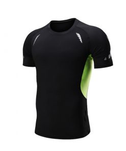 Men's Running Tight T-shirt Quick-drying Short-sleeved training Pro Compress GYM Exercise Fitness Runing tshirt Sports Clothing
