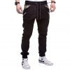 Men's Sport Camouflage pants Lashing Belts Casual Loose Sweatpants Drawstring Gym Pants Running Athletic Clothing 9102