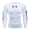 Men's sports new quick-drying fitness T-shirt people running T-shirt 3D compression tights men's brand fitness long sleeves
