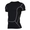 Mens Fitness Running TShirt Quick Dry mesh Breathable Short Sleeve Tight tee shirts Workout Sports Tops shirt for Male