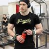 Mens Gym Shirt Quick Dry Fit Sport T Shirt for Men Fitness Jersey Workout Running Tshirt Sports Top Bodybuilding Casual T-shirt